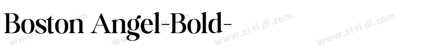 Boston Angel-Bold字体转换